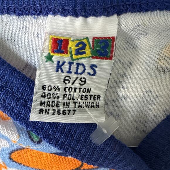 Vintage 80’s-90’s Airplanes 4 Piece Pajama Set Infant Baby Outfit 6-9mo NEW - Picture 6 of 8